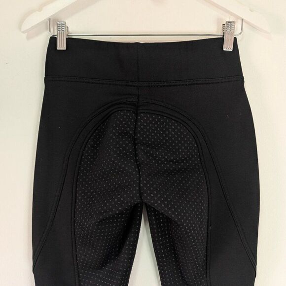 Horze Active Black Winter Silicone Full Seat Pull On Tights - Picture 6 of 8